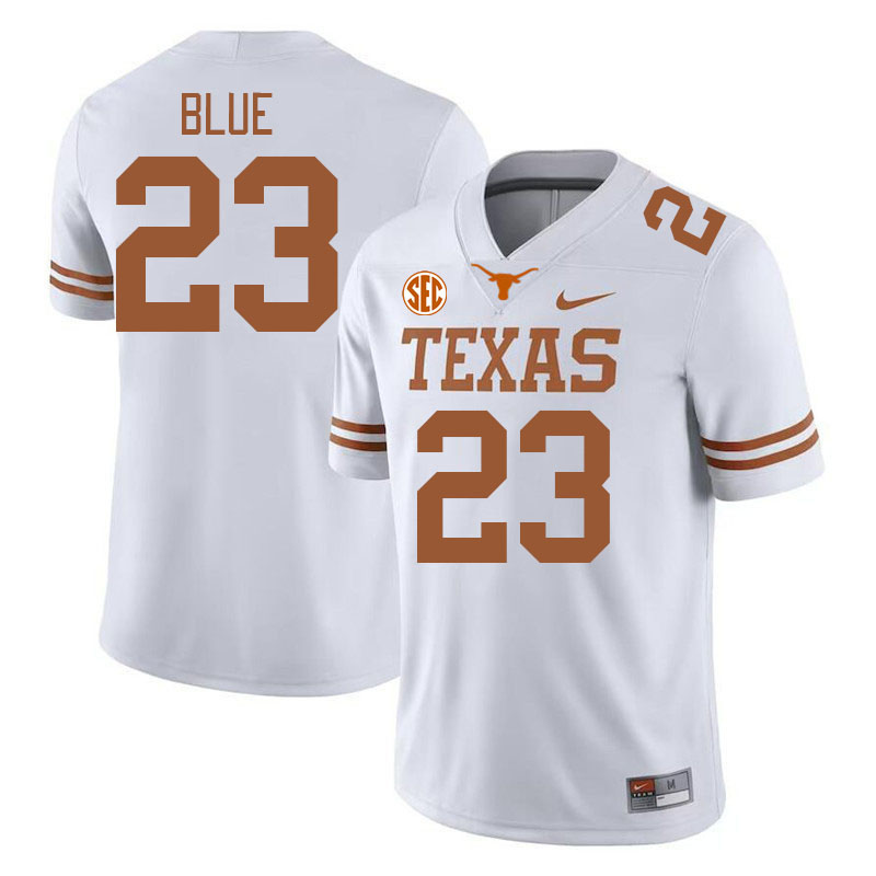 Texas Longhorns #23 Jaydon Blue SEC Conference College Football Jerseys Stitched Sale-White